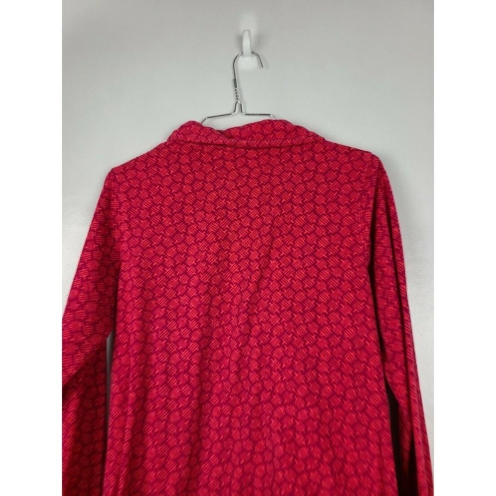 Columbia Fleece Pullover Red Pink Long Sleeve SZ S - Picture 4 of 7